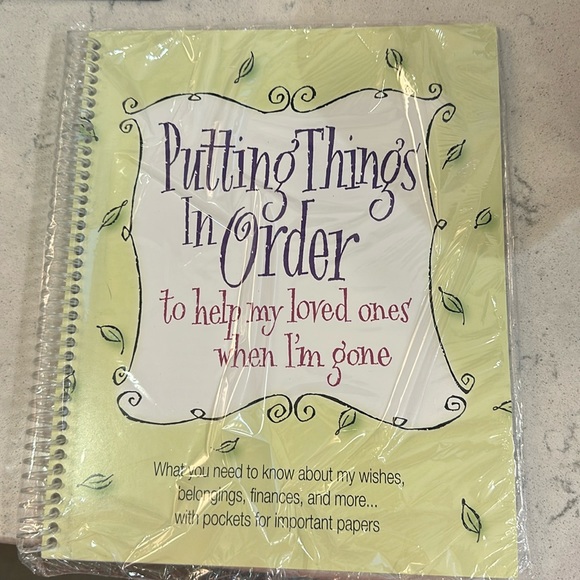 Putting Things in Order Notebook - Picture 1 of 9